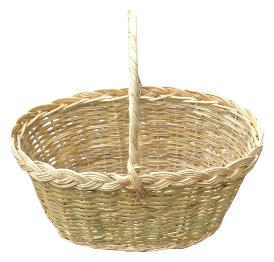 Saplı Oval Hasır Sepet, görsel 4 / 4