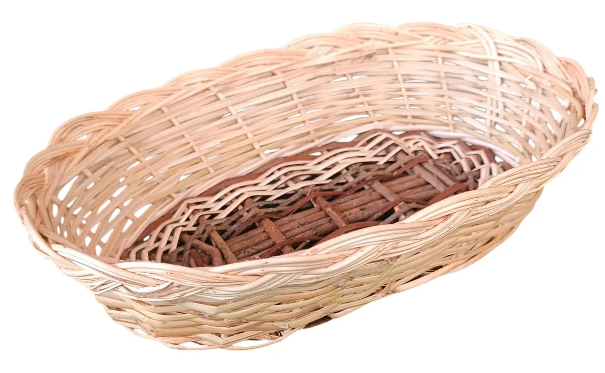 Oval Wicker Bread Basket, image 3 of 4