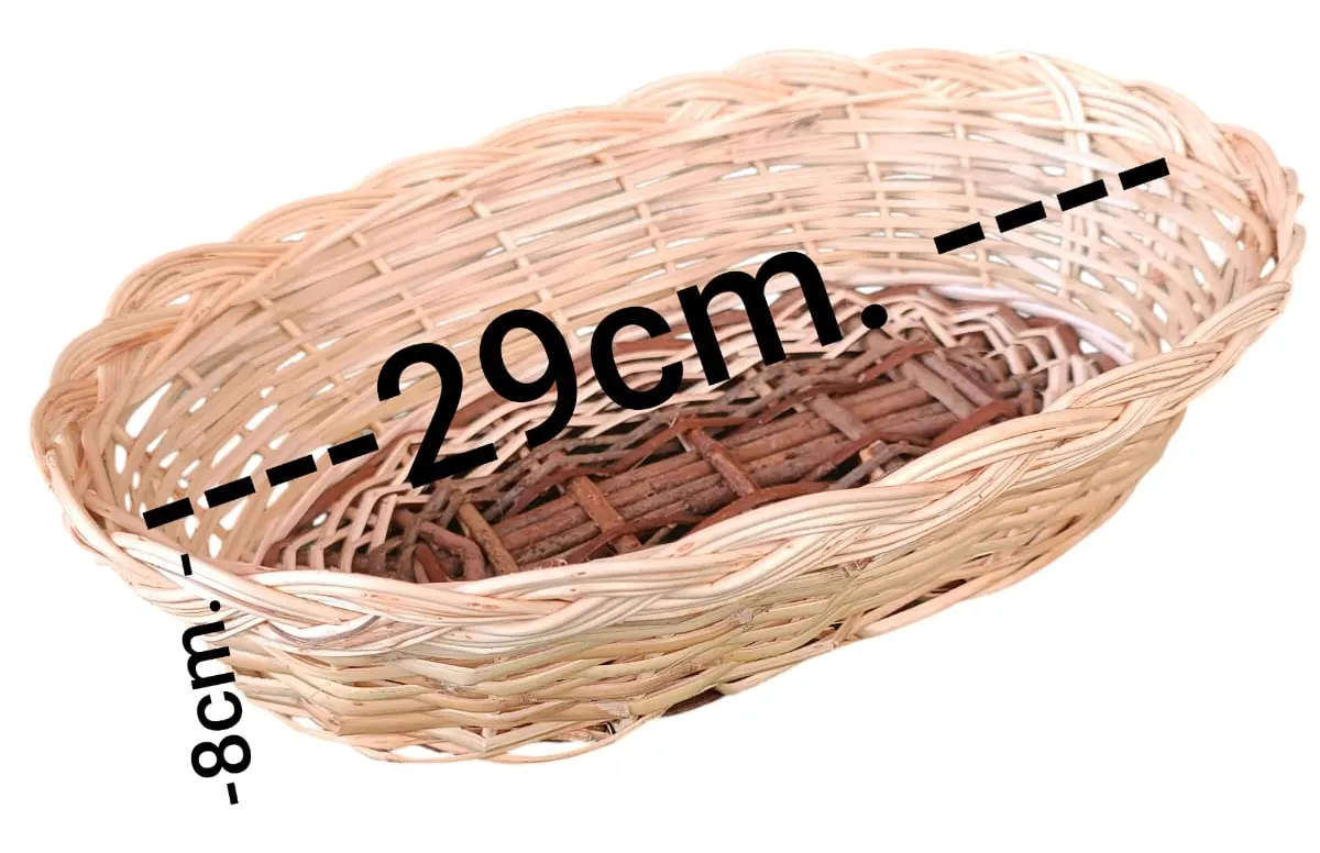 Oval Wicker Bread Basket, image 2 of 4